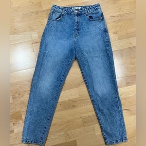 Zara High Waisted Mom Jeans